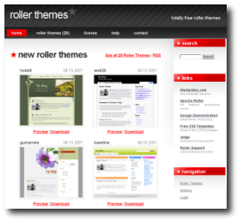 screenshot of rollerthemes.com