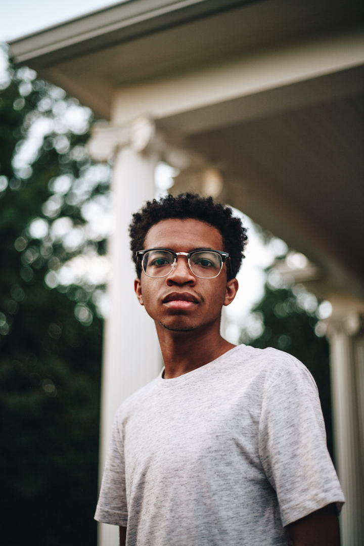 young man with glasses
